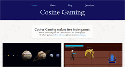 Desktop Screenshot of cosinegaming.com