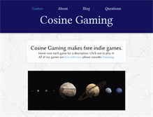 Tablet Screenshot of cosinegaming.com